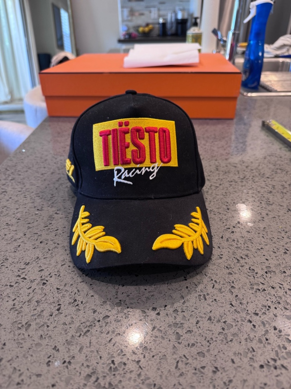 RARE !!  Tiësto Racing Embroidered Black Baseball Cap